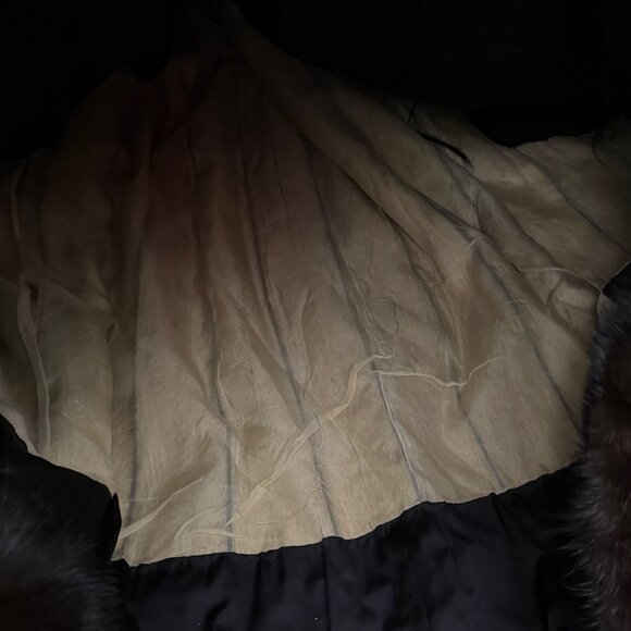 Vintage BILL BLASS for EVANSFURS at LAZARUS Full Length Mink Coat Womens Large? - Picture 12 of 12